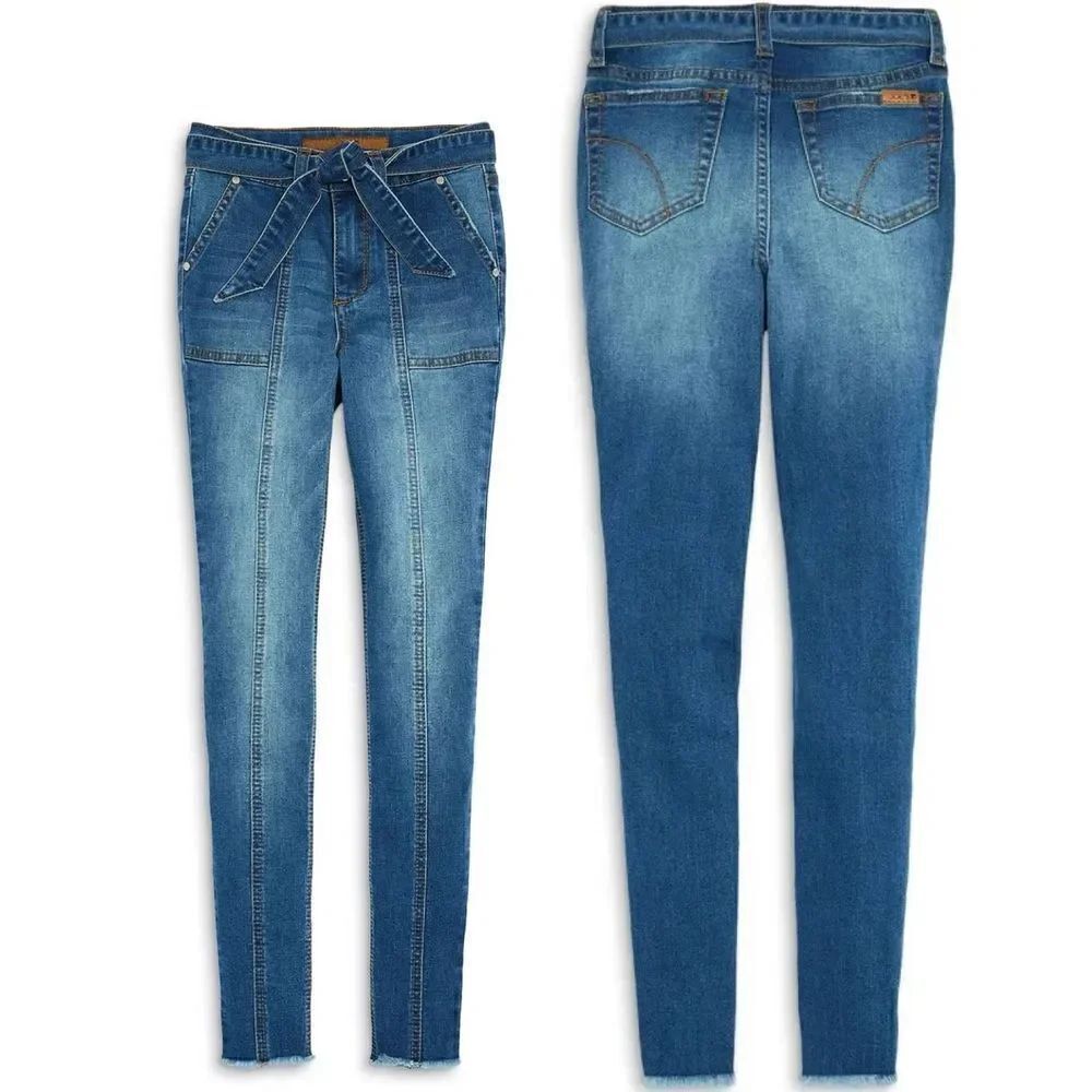 Joe’s Jeans NWT GIRLS “The Sarah” Highrise Tie Belt Bow waist sz 14